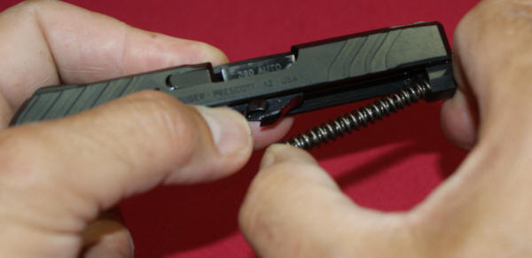 Ruger LCP II Removing Recoil Spring Assembly