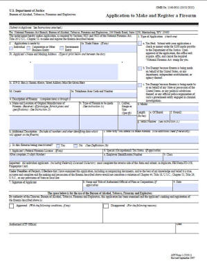 NFA Gun Trusts & Filing ATF Form 1