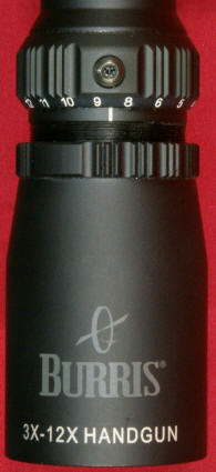 Burris 3-12x32mm Handgun Scope Review - Power Ring