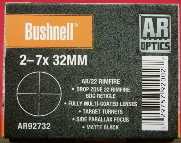 Bushnell AR Optics 2-7x32mm AR/22 Rimfire Riflescope Review