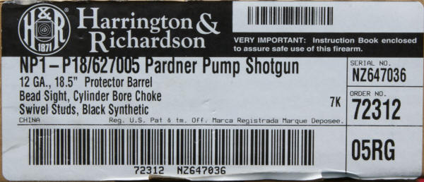 H&R Pardner Pump Protector Shotgun Review