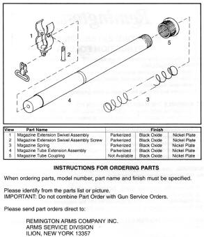 Remington Extension Tube Instructions