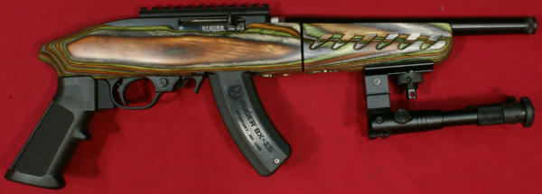 New Ruger 22 Charger: Bipod Folded