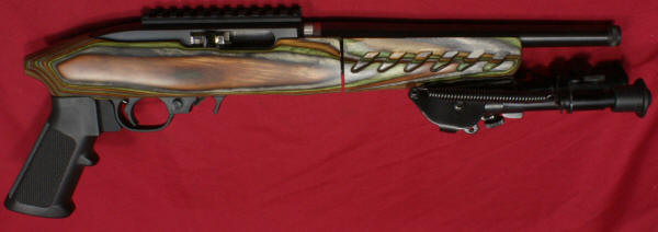 New Ruger 22 Charger: Harris Style Bipod Installed 