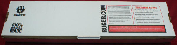 Ruger AR-556 Review: Bottom of Box