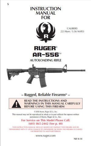 Ruger AR-556 Review: Instruction Manual