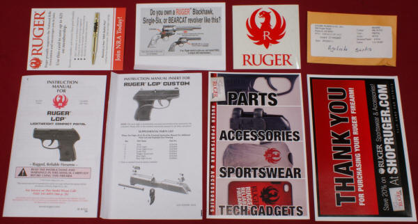 Ruger LCP Custom Printed Materials