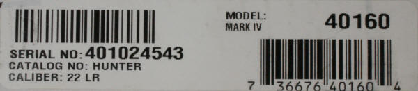 Ruger Mark IV Pistol Review Label