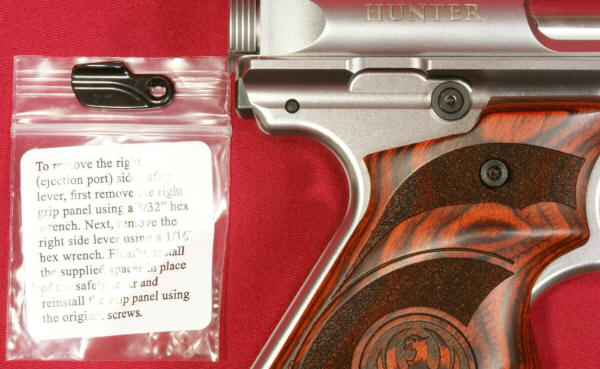Ruger Mark IV Hunter Pistol Ambidextrous Safety Removed