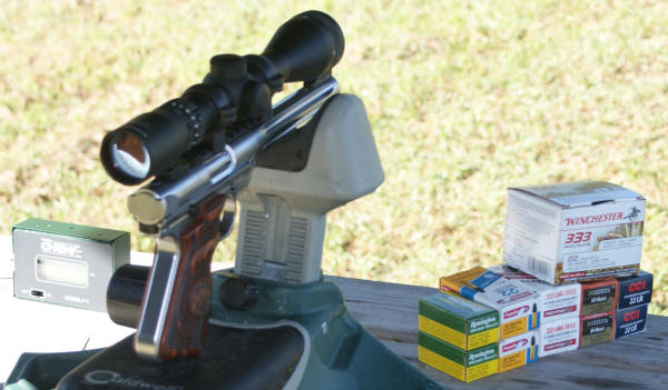 Ruger Mark IV Hunter Pistol Bench Setup