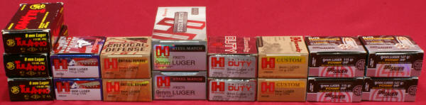 Ruger PC Carbine Review: Ammo Used in Range Test