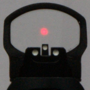 Smith & Wesson M&P9 Performance Center Ported Pistol Leupold DeltaPoint Sight Picture