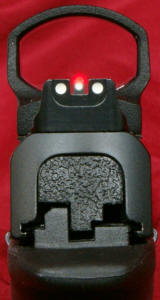 Smith & Wesson M&P9 Performance Center Ported Pistol Leupold DeltaPoint Installed Rear View