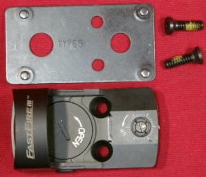 Smith & Wesson M&P9 Performance Center Ported Pistol FastFire III Mounting Plate