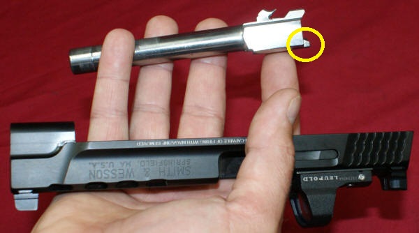 M&P9 Step 6 - Remove Barrel