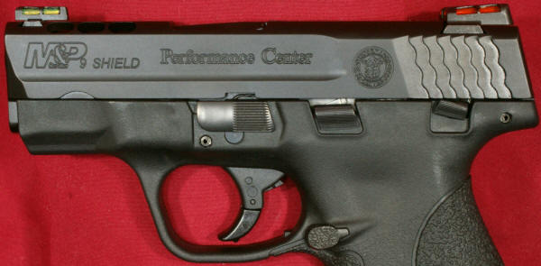 S&W M&P9 Performance Center Ported Shield Left Side of Slide