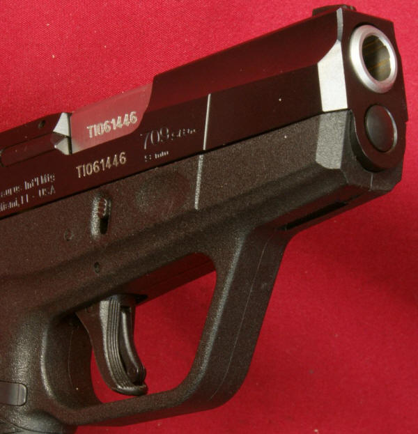 Taurus 709 Slim Pistol Front of Barrel
