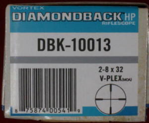 Vortex Diamondback HP 2-8x32mm Box End